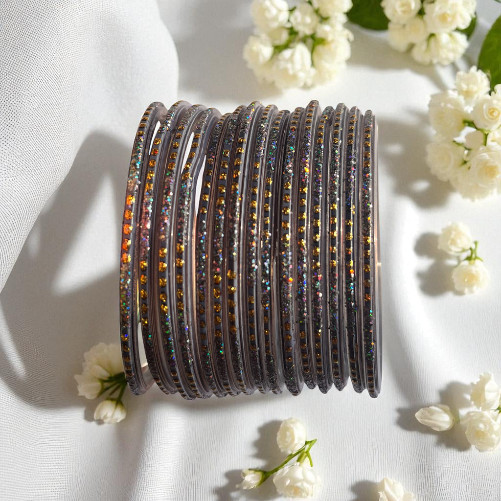Glitter Shine Stone Bangles