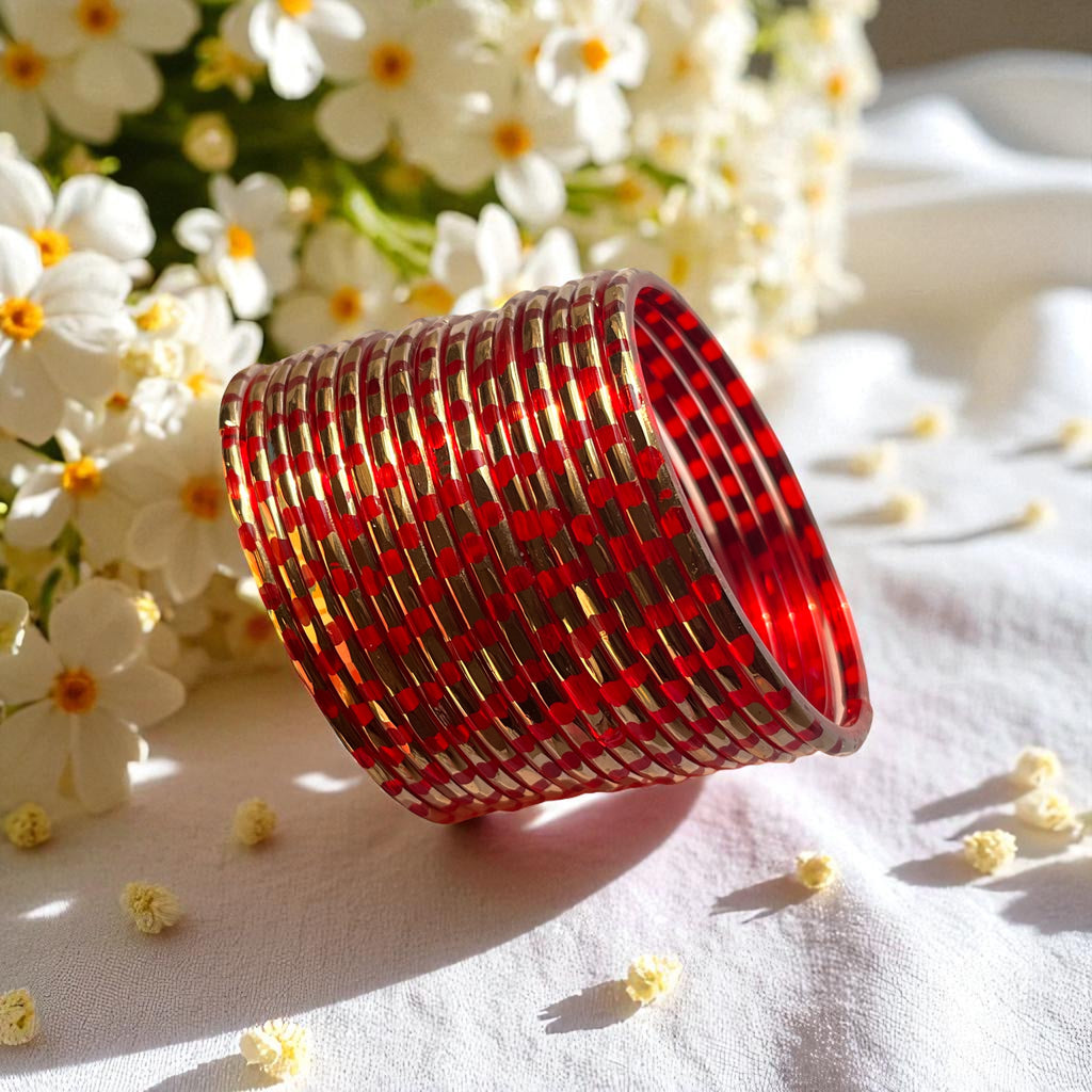 Royal Red Glow Chudi Set