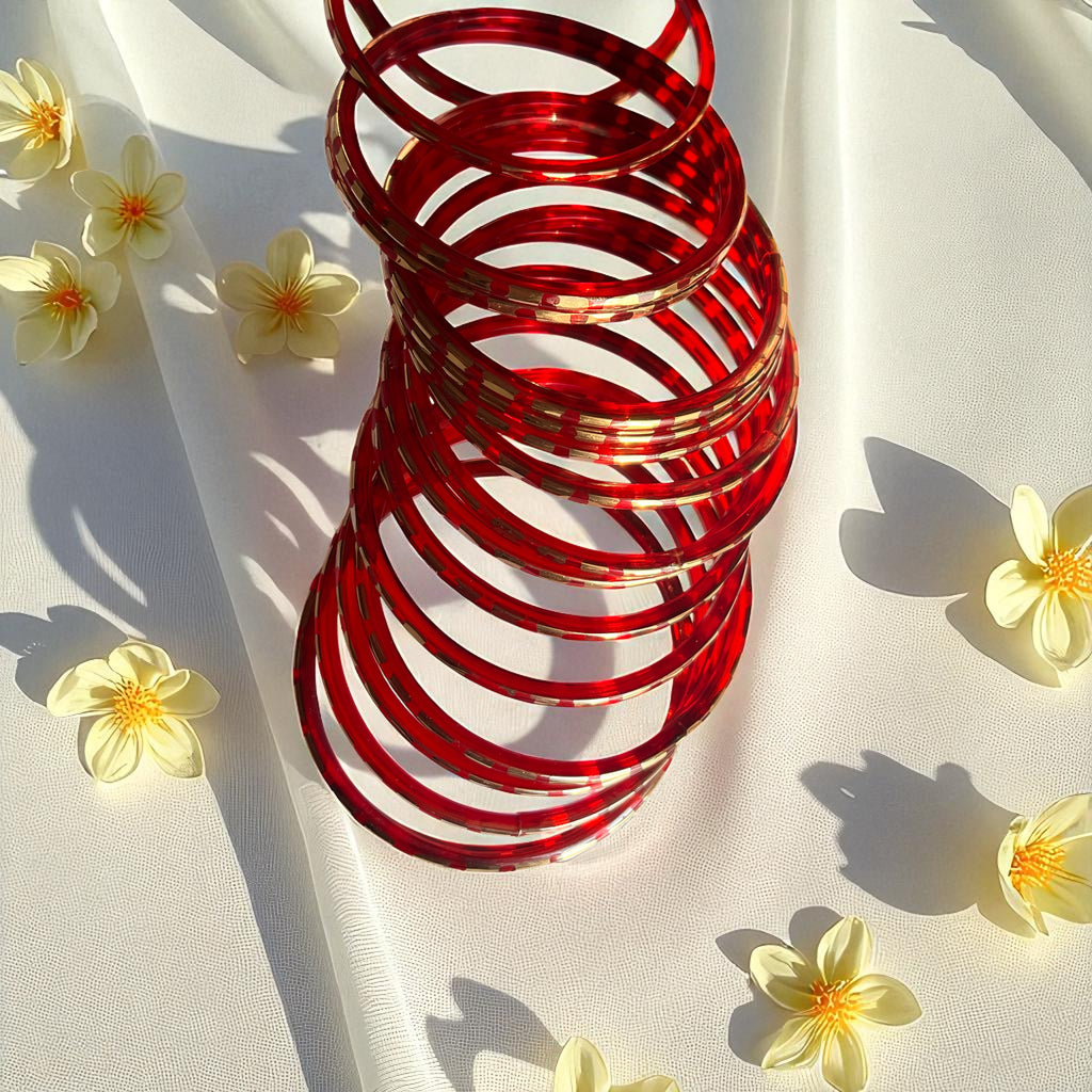 Royal Red Glow Chudi Set