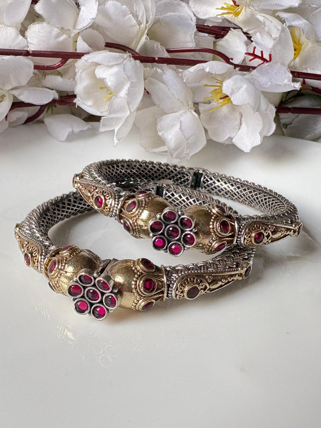 Royal Charm Oxidised Kada