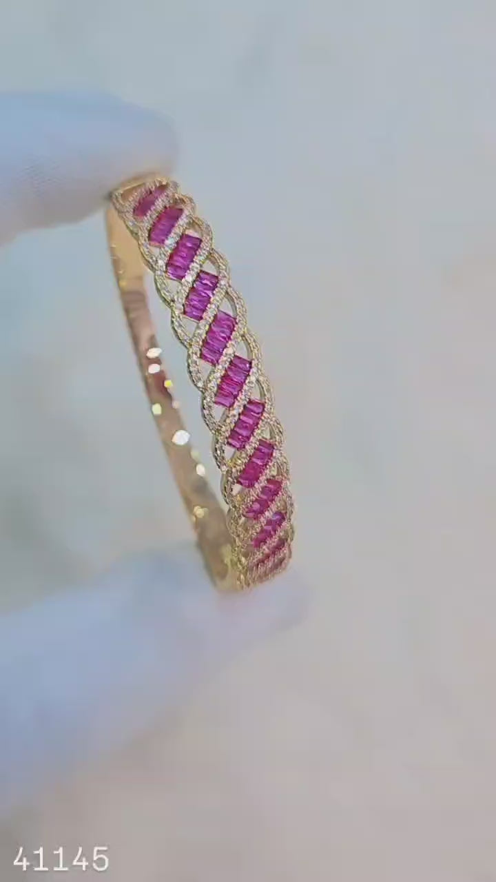 THE SHAHI LEHER RUBY BRACELET