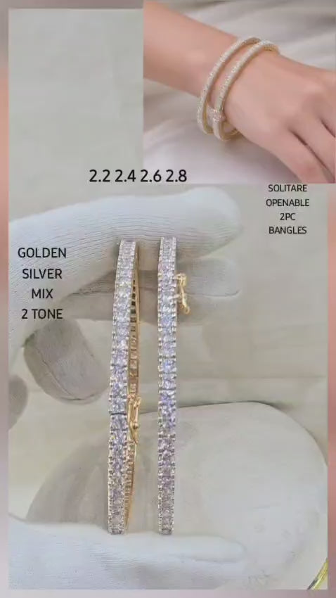 NOORANI LUMINOUS ETERNITY HINGED BANGLE