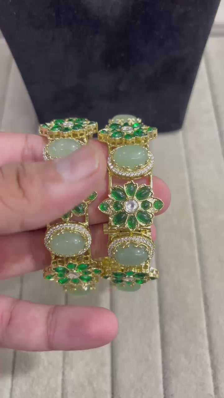 Gulzar Pastel Stone Bangles