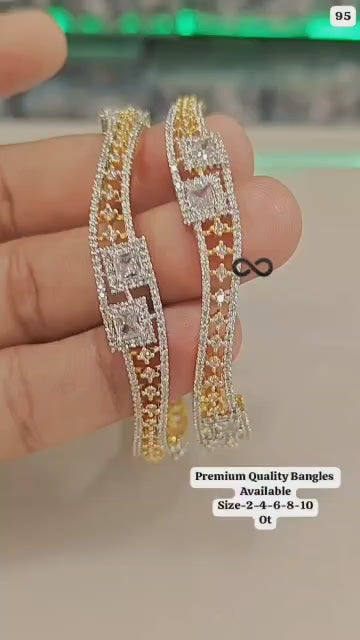 THE SHAHI JAALI TWO-TONE KADA PAIR